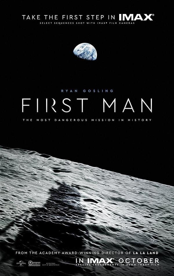 3. Whiplash, La La Land filmlerinin yönetmeni Damien Chazelle'nin Ryan Gosling'li Neil Armstrong biofilmi First Man'in ilk posteri yayınlandı.