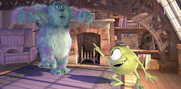 1. Замечали отверстие для хвоста в кресле Майка из "Корпорации монстров"?