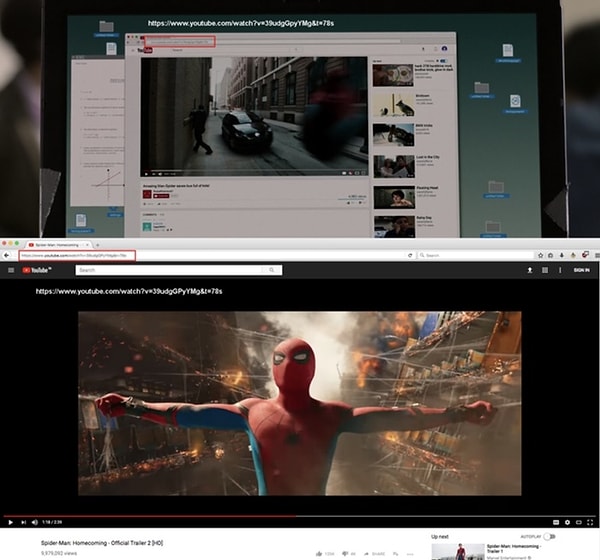 9. В фильме "Человек-Паук: Возвращение домой", главный герой смотрит видео на ютубе. А это видео и есть трейлер к самому фильму.