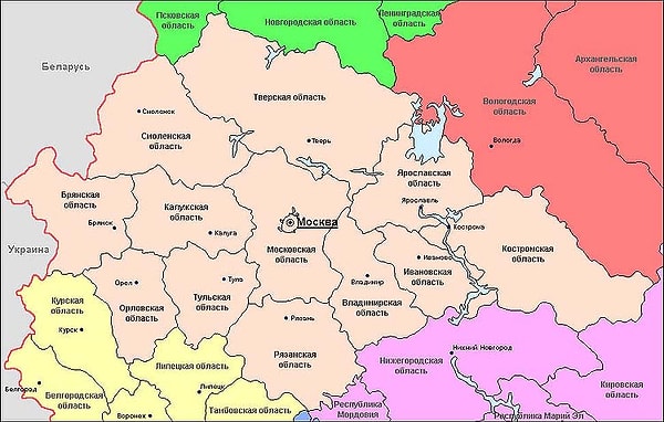 10. Центральная Россия!