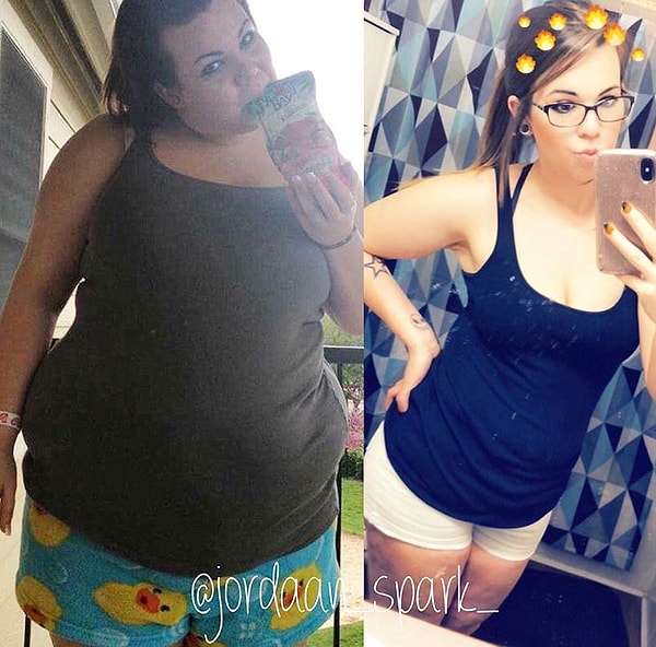 1. С 2015 года эта девушка скинула более 70 кг!