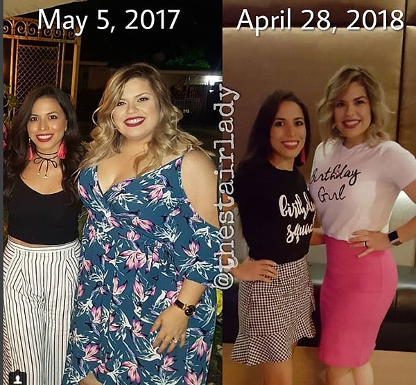 7. Год упорной работы над собой позволил скинуть 45 килограммов и принес чувство уверенности на фото с подругами