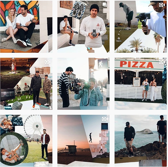 13. Casey McPerry'nin Instagram hesabındaki bütün fotoğraflar bu şekilde birbirine bağlı!