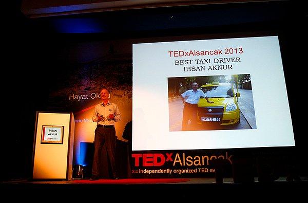 İhsan Abi son olarak 2013 yılında Ted-x'te konuşma yaptı. Hayat Okulu'nda yer aldığı konuşmada hem azmi ile izleyenleri etkiledi hem de esprileri ile salonu kırdı geçirdi.