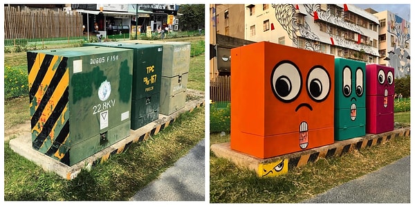 #3 Коробки с глазами