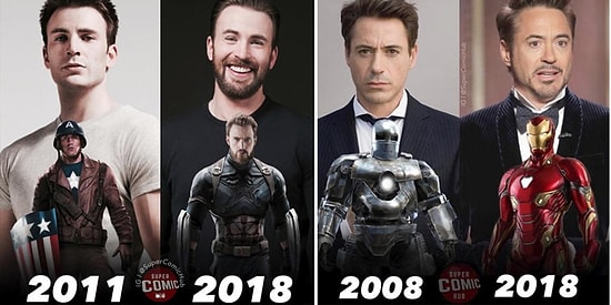 Подборка героев Marvel "Тогда и сейчас", которая заставит вас почувствовать себя старым