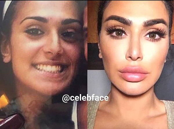 3. А так изменила свою внешность Худа Каттан - популярный бьюти-блогер