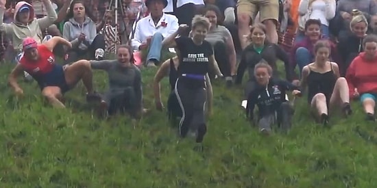 Ölüme Meydan Okurcasına Peynir Sevdasına Uçurumdan Yuvarlanan İnsanlar