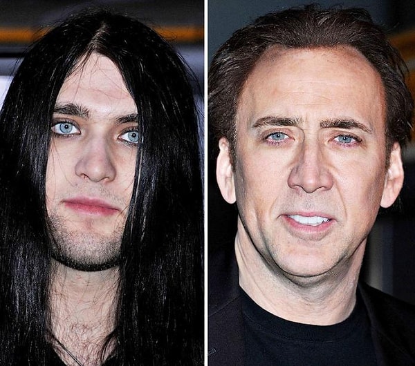 8. Николас Кейдж и сын Вестон