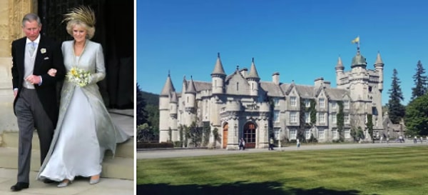 3. Принц Чарльз и Камилла Паркер Боулз - Балморальный замок в Шотландии, а затем греческий островный круиз