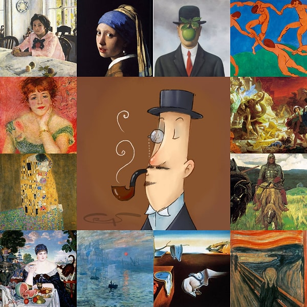 Ну как, справились? 😁 Мы же предупреждали, что этот тест не для новичков 😎 А вот и сами картины в цвете 👇👇👇