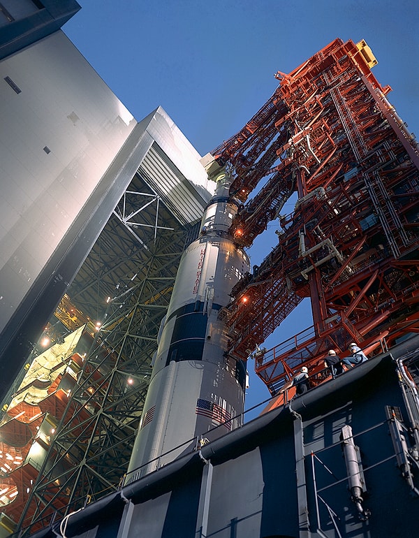 8. Сатурн-5, сверхтяжелая ракета-носитель, 8 сентября, 1969 г. Эта ракета была изготовлена американцами для пилотируемой посадки на Луну