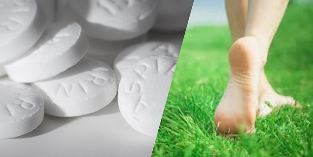 4. Aspirin nasırları temizler.
