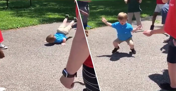 Yaptığı Mükemmel Dansla İzleyenleri Coşturan Ufaklık