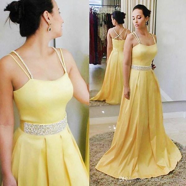 Тебе стоит выбрать желтое платье!