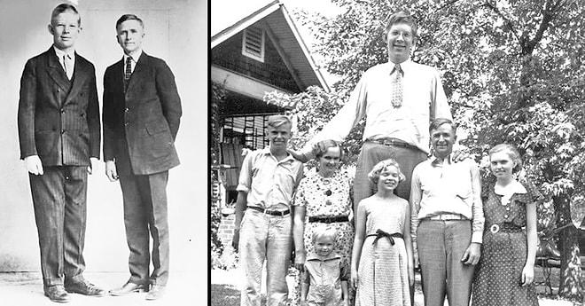2.72'lik Boyu ile Tarihin Bilinen En Uzun Boylu İnsanı Olan Robert Wadlow'un 1930'larda Kaydedilen Görüntüleri