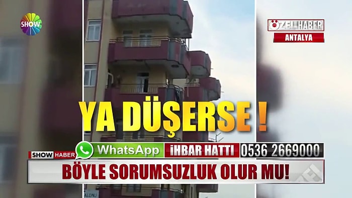 Bu Nasıl Sorumsuzluk! Balkona Kurulan Salıncakla Ölüme Sallanan Çocuk