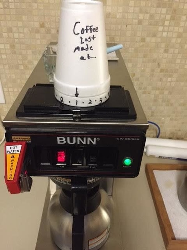4. Суперпростой лайфхак, чтобы отслеживать, в какое время был сварен кофе