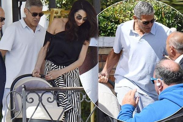 George Clooney ikizlerini 56 yaşında kucağına aldı.