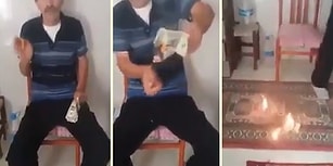 Bi' Bitmediniz! Amerika'yı Protesto Etmek İçin Dolar Yakan Adam