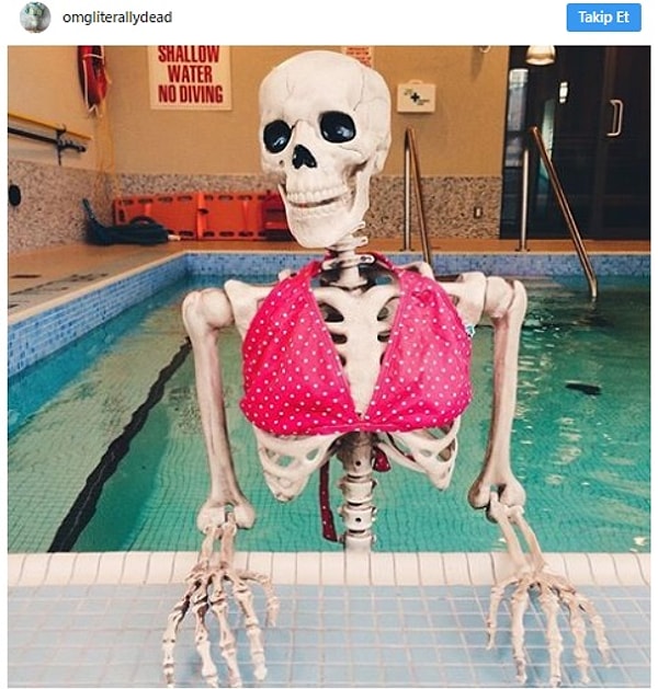 Скелет по имени Скелли живет полной жизнью)))