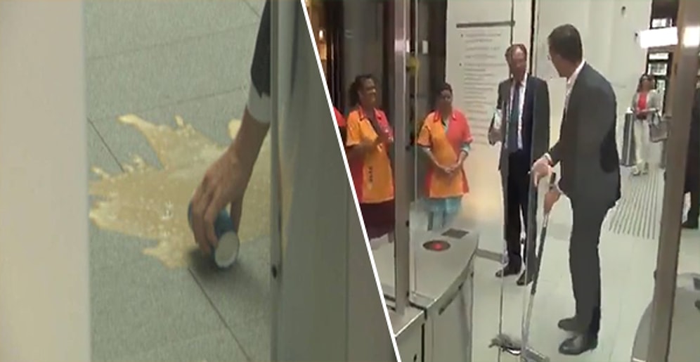 Mecliste Dökülen Kahvesini Kendi Temizleyen Hollanda Başbakanı