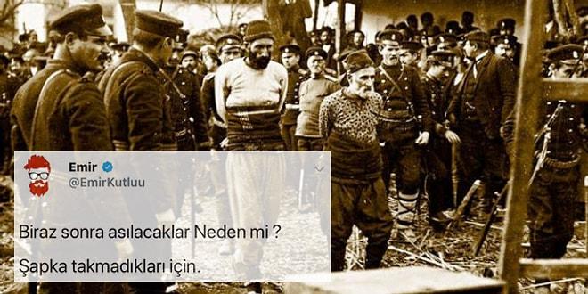Balkan Savaşları'nda İdam Edilen Türkleri 'Atatürk'ün Şapka Kanunu'na Uymayanlar' Diyerek Paylaştı, Twitter Karıştı!