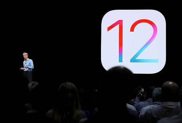 Apple Worldwide Developers Conference 2018'de, iOS 12'yi tanıdık.