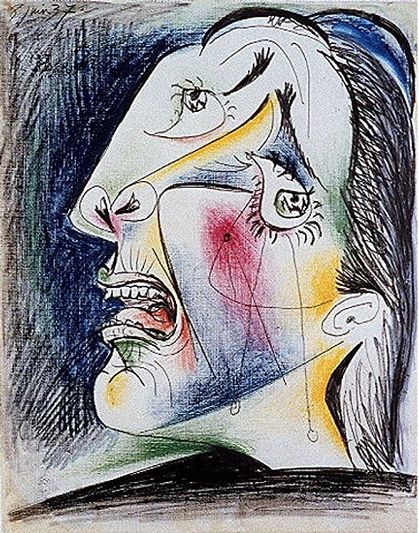 9. Кто автор картины "Плачущая женщина"?