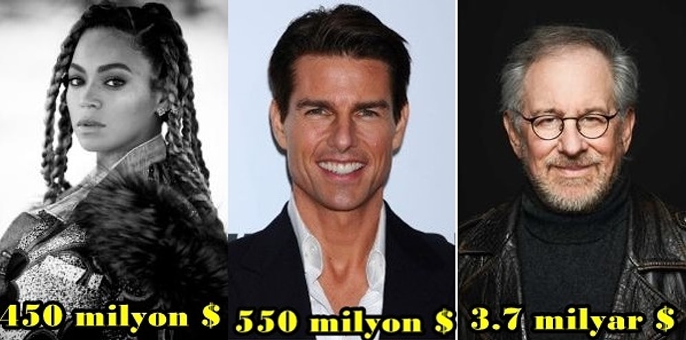 Varlıkları Dudak Uçuklatır! En Büyük Servete Sahip Olan 25 Ünlü İsim