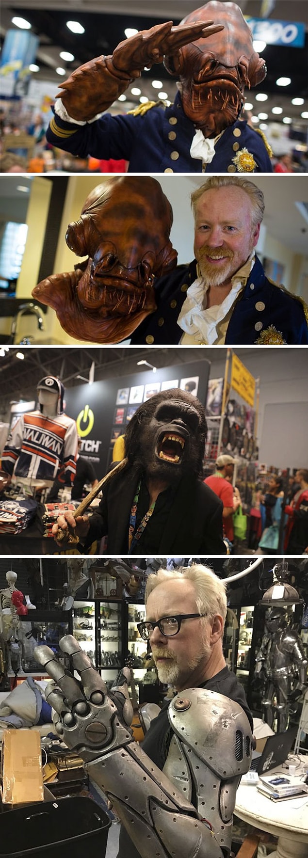 23. Adam Savage kılık değiştirerek Comic-Con'lara katılıyor.