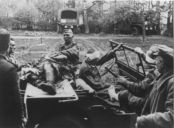 7. Апрель 1945 года, после зоны артобстрела