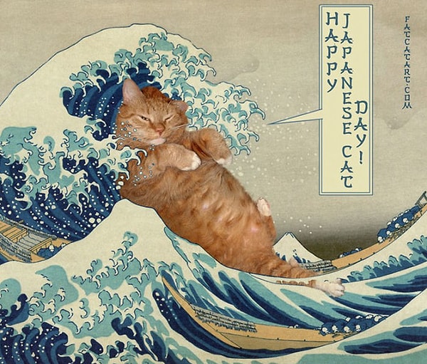 19. "Кот на большой волне нежности"