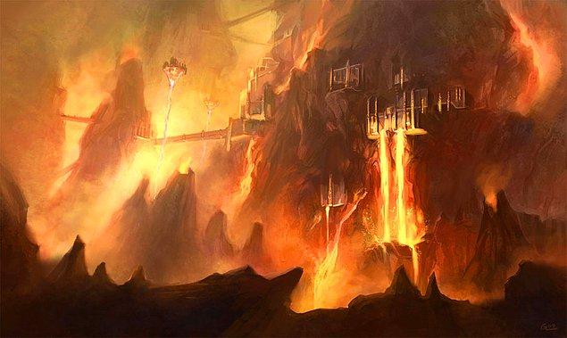 2. Muspelheim: Ateşler Diyarı evrenin en güneyindeki bölgedir.