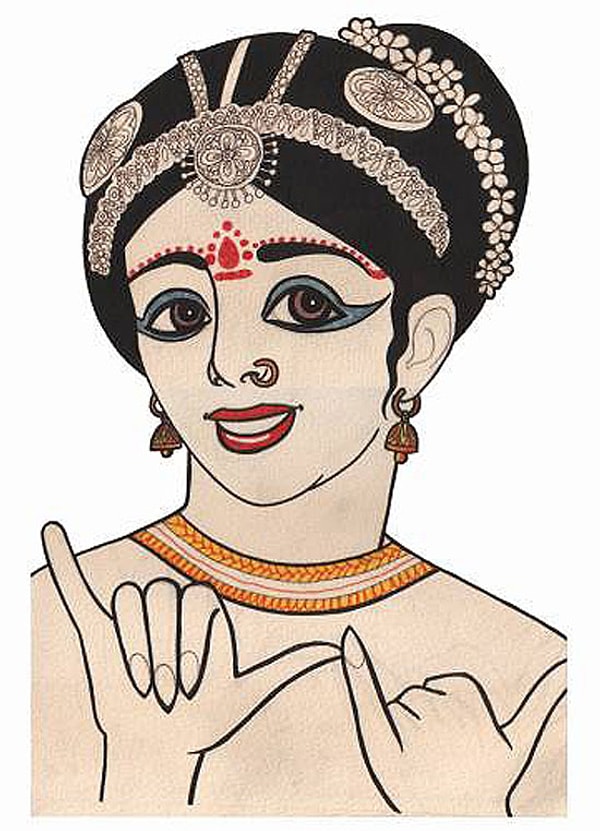 4. "Индийская девушка"