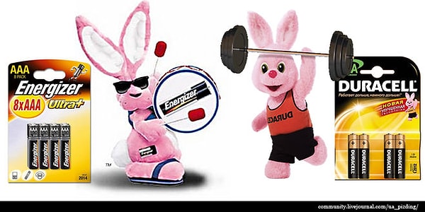 4. Батарейки Duracell и Energizer