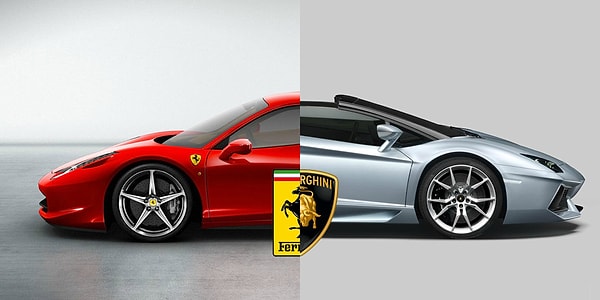 7. Ferrari и Lamborghini