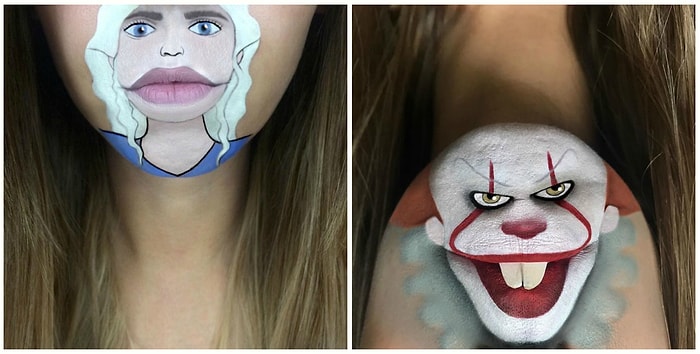 Визажист превращает свои губы в известных персонажей - на результат стоит посмотреть!