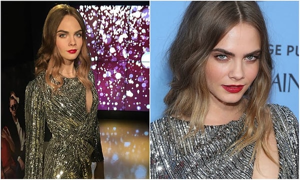 8. Как и Кара Делевинь...