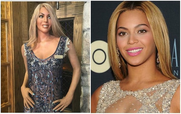 9. Ну а теперь время наименее похожих восковых фигур. Как вам такая Бейонсе?