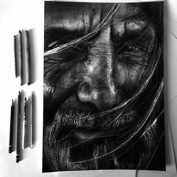 8. Портрет мужчины. Карандаш.