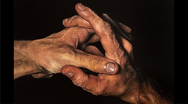 9. Руки. Цветные карандаши.