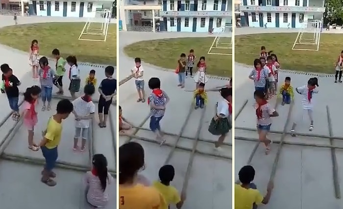 Koordinasyon ve Takım Çalışmasını Ön Plana Çıkartan Muhteşem Bir Oyun Oynayan Ufaklıklar