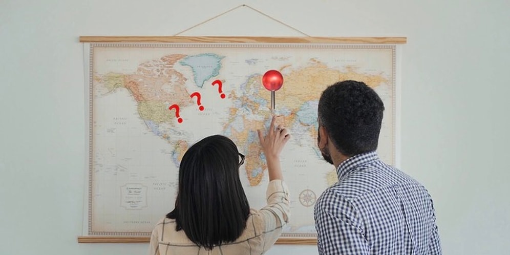 Тест: Сможете ли вы назвать дюжину стран на пустой карте мира?