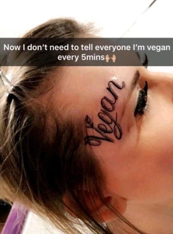 10. "İnsanlara her beş dakikada bir vegan olduğumu söylemek zorunda değilim"