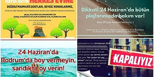 Belediyelerden Tatilcilere Mesaj Var: '24 Haziran'da Boy Vermeyin, Oy Verin'