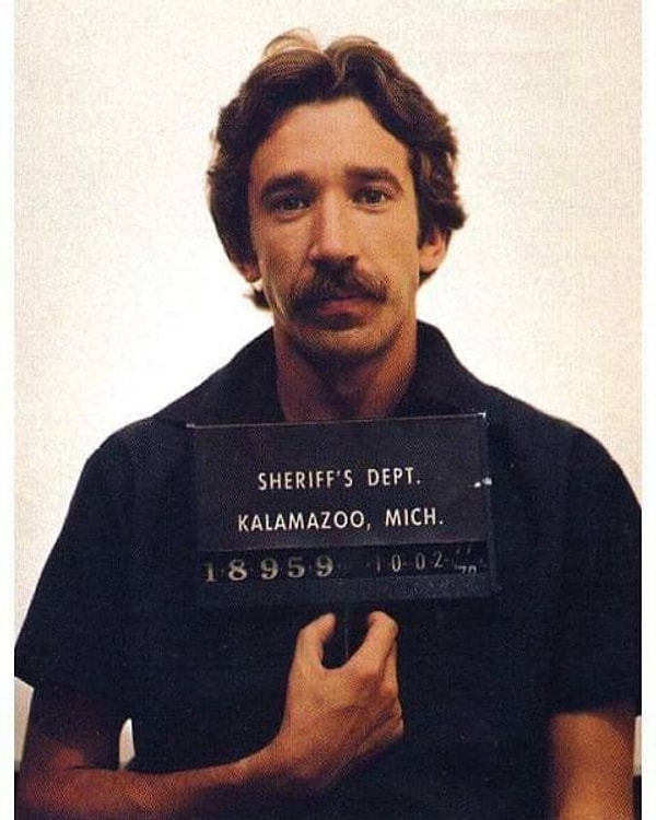 3. Полицейский снимок актера Тима Аллена