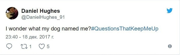 10. "Интересно, как моя собака назвала меня?"