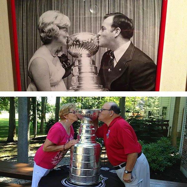 8. Stanley Kupası 37 yıldır aynı duruyor, tıpkı bu çiftin aşkı gibi...