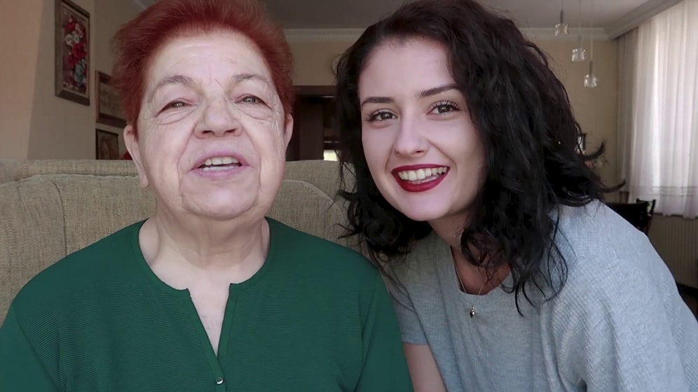Siz Ne Tatlısınız! Babaannesi ile Yaşadığı Muhteşem Anları Paylaşarak Hayatımıza Giren Başak, Şimdi de Babaannesine Makyaj Videosu Çekti!